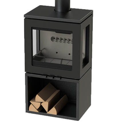 Charlton & Jenrick Purevision LPV5 depot houtkachel