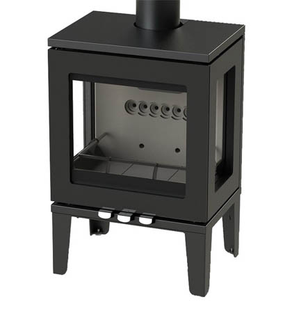 Charlton & Jenrick Purevision LPV5 houtkachel op pootjes
