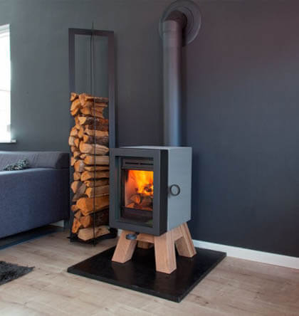 Wanders Oak Concrete houtkachel